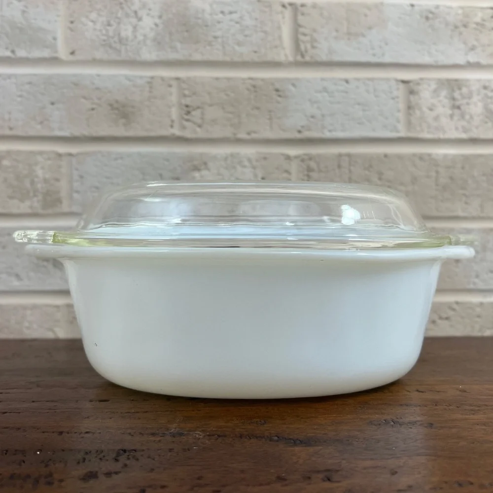 Vintage Mid Century Modern Fire King Casserole Chafing Dish Holder Candle Well - Picture 4 of 7